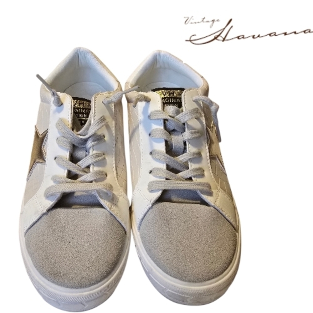 VINTAGE HAVANA Platform Court Sneakers Womens Size 8 - Picture 5 of 9